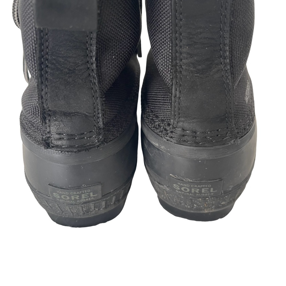 SOREL Cheyanne II Black Waterproof Ankle Lace Up Rubber boots. Size 8 - Picture 4 of 6